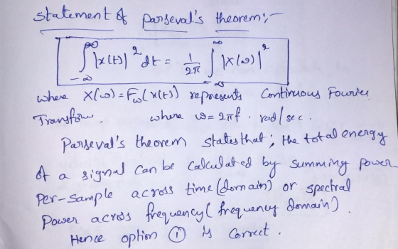 statement of pargevals theorem, Sizces) Pote ar 2 / 18 ) ) Transform where X(0)=Fwlects) represents Continuous Fouries, whe