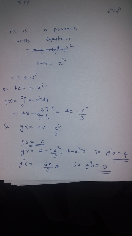 xty es fx is a parabola with equation 1=462) 4 y = x² 4= 4-1² or tx=4-22 gx= 79 4 x de - 4x=x.*= 41- so gx = 4x x 3 gx= 4 -