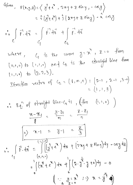Given, Flany, z) = (y²te, any + zliny, a losy a lote) + 9 (299+ Z finy) - cosy - os 7 da Fido t F. d с G G را where, uuove