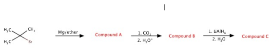 1. UAIН, CH н.С. 1. CO Mg/ether Compound C Compound A Compound B 2. Н.о 2. Н,о Н, С Br