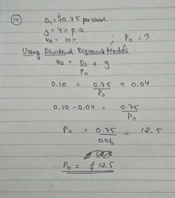 DSo.75 porshoe S42P.a (4 Po 2 17 Ka lo7 Using Diuideud Discoout Model Ka 0.10 t o.04 0.2s Po O.10-0.04 17 Po Po O-750 88 Po 1