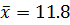 i = 11.8