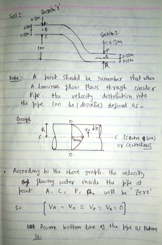 Section 2 Soli 0.5m 0.25% 0.25m / Section 2 4 0.3m {м - 10:15h - 10.15m Note: A point should be remember that when A laminar