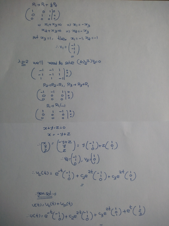 Ri R+R Xl+33-0 = 1-3 Put x31 then -a -) V 2-2 well need to solue CA)-o CF -1 - 1 1 R2-)R2-RI, R3 Ra+R -1 R, RI/ -1 tY-NDO %-