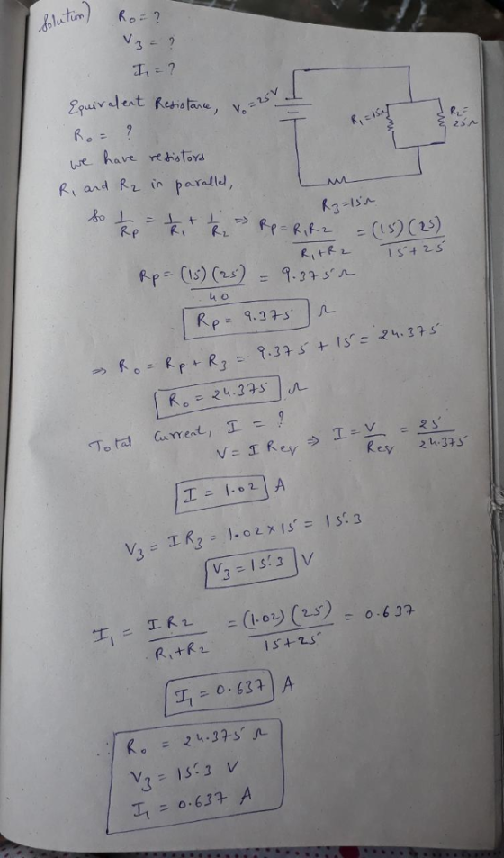R1 and R2. in parallel, s) (25) Rey 2 3 ニ(1.02) (2s 3