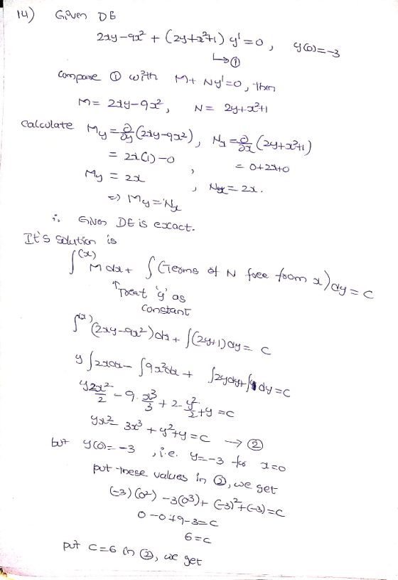 Given DE 214–922 +(24+2+1) y=0, 46=3 compare @ with Mt Nylo, then M= 214-937, N= 247-22+1 Calculate My (289-932), Ny (24+*+1