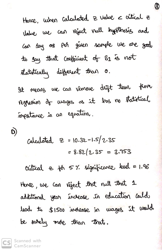 Hence, when calculated a value a critical z lature we can reject null hypothesis and can say os per given sample we are good