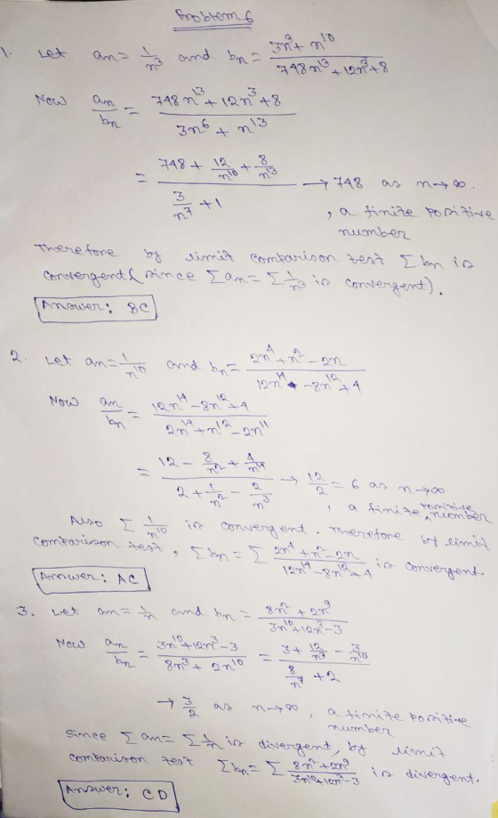 probleme 1. snt mlo Now 148 n tanto Let an and bra 448n - an +8 Now an _ 748 n + 125 +8 zno+ns - 748 + i naturen 748 as nyo