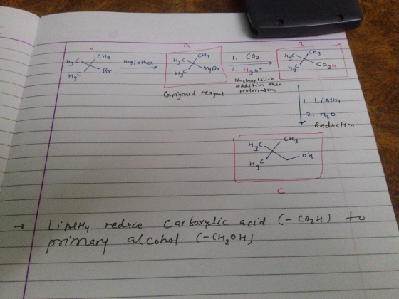 Сиз CH3 T н, с 1. H CO2 mg/lether co2h -MaBr 2. Hot HC Nucleophilic addition then protonation Grignard reagent 4. Linna 12. t
