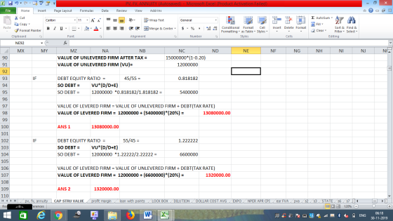 - 2x Σ AutoSum : A Fill Sort & 2 Clear Filter Editing Find & Select NB NH NIN NIS PV, FV, ANNUITY (Autosaved) - Microsoft Exc