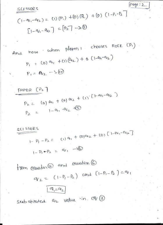 SCISSOR S page: 2 C1-a,-0)C) (P) +0) (R) +0) C1-P,- C--a 7- Rock CP) chooses when playen And how Co) a, C)G)6 C1--) P, PAPER
