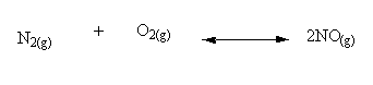 N2(e) + O2(8) A 2 NO()