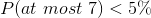 P(at\ most\ 7)<5\%