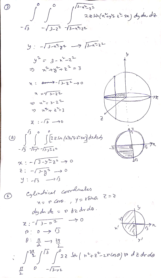 ☺ 913-12 22 22sih (n?tyrt z = 2n) dy du da -√3-22 -73-n²22 i -3 y y :-(3-hya - 13-n=22 y2=3-0²-22 x²tyrte²=3 = 3 Boom) - 13-2