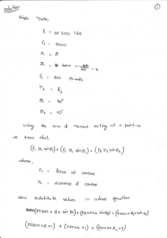 h2Sooo 2 2 O monent acting at a pont o u Si e Suon ve kro that езе distance R centoe ean Substitu teUches In above