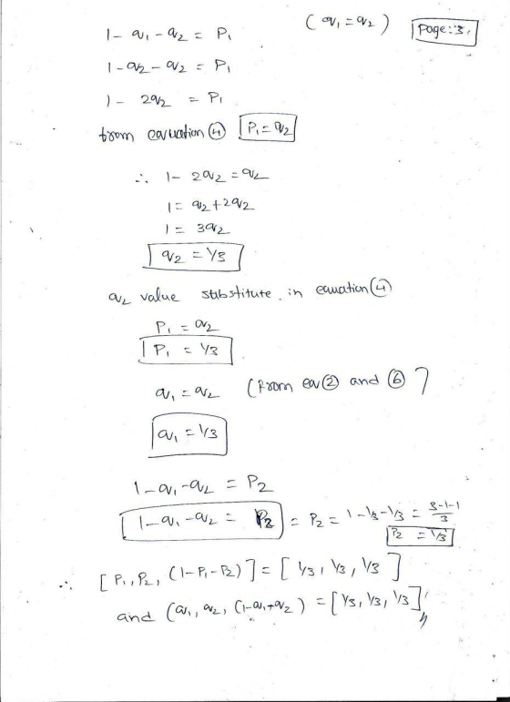 Page: PI 1- 1 2-OV2 P 22 ) _ P toom eavation - 22- V に 2+292 32 stbstitute in euahion( value aレ 1P. and ( (Pom ea -P2 1a,-aL