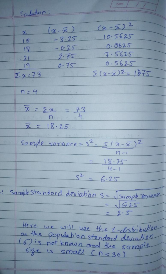 olihon C22 20 15 12 -3.25 0-2s 2. 7S .662S 0-562S 3 Sample narancezS2-S ( χ )2 W& is not knawn amel the se sige is-small( n <