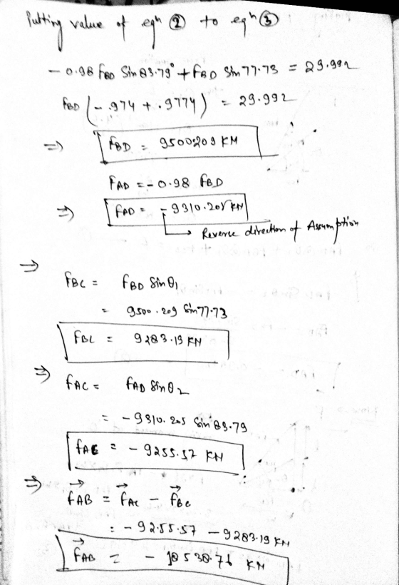 Putting value of legh @ to egh -0.96 hos Sim 83.79° +foo Sm 77.73 = 29.999 974 + .9774) 29.992 ABD 9500209 KM FBD FAD =-0.98