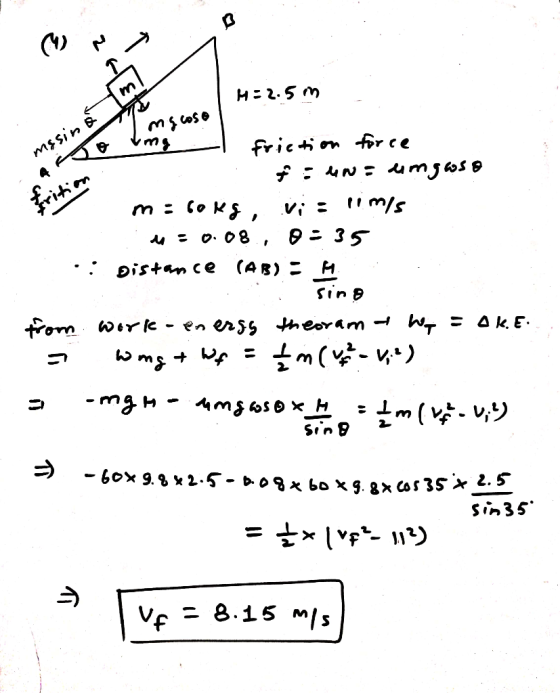 Z 3 H=2. 5m masina La Imoms.coso / More frition friction force . : lin: umgase m:60kg, vi: limis M = 0.08., 9:35 :: Distance