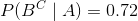 P(BCA) = 0.72