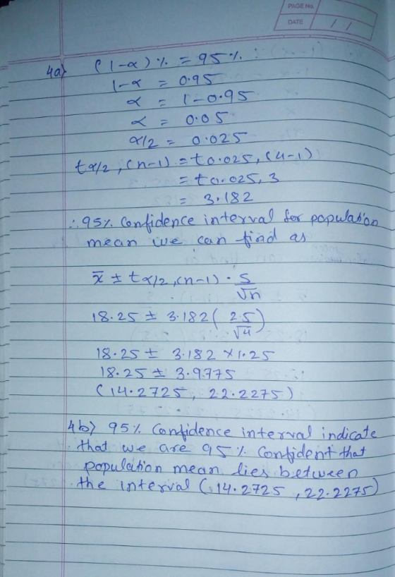 PAGE No. DATE 3,(2 idence inteyval Bx populador mzan twe Cen χ t.ro.c n el ) . S un 2 12.25さ3.9335 CIu-272s 22.2275 951 Canid