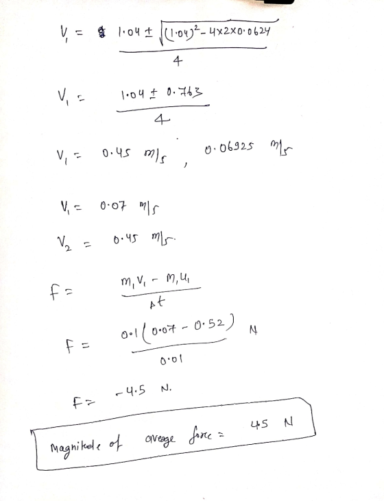 VE $ 1.04+ Kloug2-4X2X0:0624 4 VE 1.04 + 0.763 4 0.45 mls 0.06925 ) 0.07 mis Vo 0.45 ml 2 mi virm, u f= At ool (0.07 - 0.52)