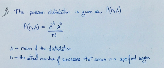 given as, P(6,4) & The poisson distacibution is P(0, X) = et ti! X+ moon the distrcibution no the actual number of BUCLI8808