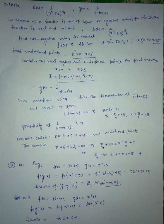 - (B)(0) hw- g itemp The domain at function is of input or argment values for which the real and defined , lcala / tind nom-n