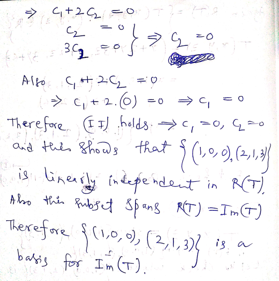 => 4+24 =0) TEHO or 7 g =0 - te , 36 Also icot 262 = 0 => C,+2.0) -0 = q co Therefore @ I holds C, 50, q=0 - and this shows t