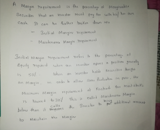 Margin neqvinement is the pacentae of Margivabla curities that an investor mus!pay for centagc o arqİNa Se uwith hisl ho oun