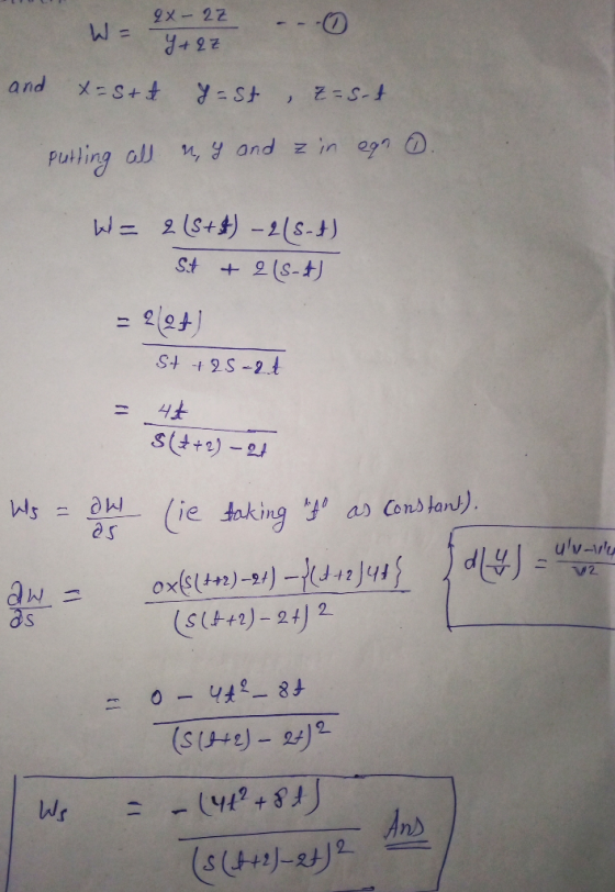 9X-22 a nd St -S- Putling all y and zin egn St)-2s-) (f3= S +25-2t Sit+e) ie taking as Constan). as ulv-vl oxsl4)-21)12 SI)-2