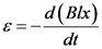 d(Blx)
dt