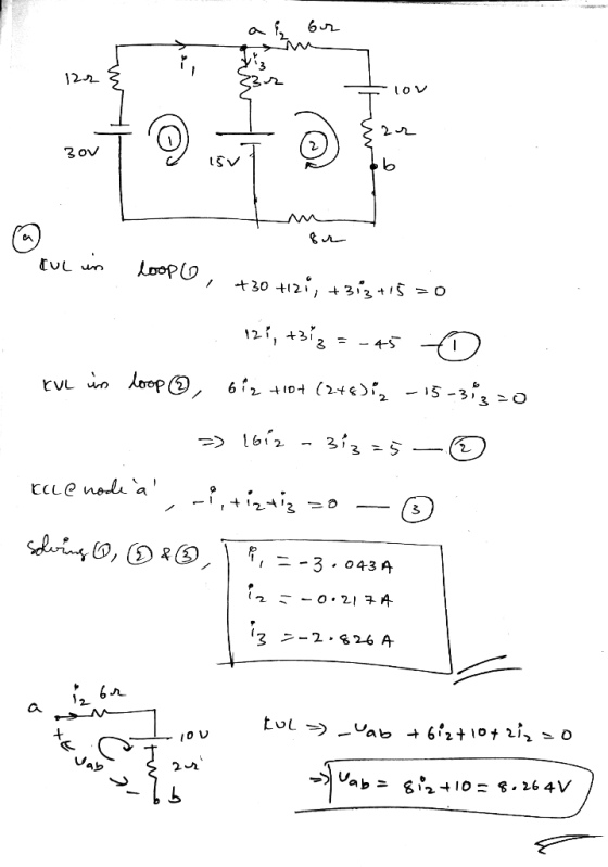 bir 122 10v 22 30v เSy b a cul in loople, +30 +121, +3i3 +15=0 121, +373 = -45 KUL in loop ③, biz tiot (216 - 15-363=0 => 161