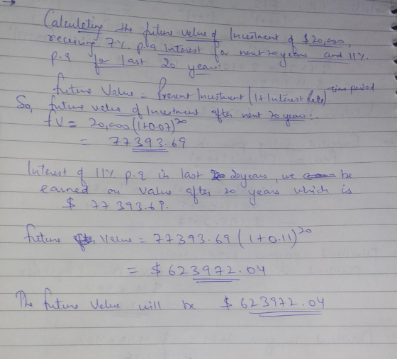 (It luteres he time period Calculeting the future velure of Incoment of $20,000, receiving 4. pela interest for next to years