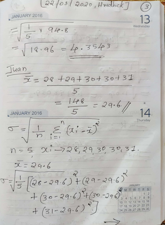 (22/03/2020, Houdhick 7 JANUARY 2016 Wednesday -X 94.8 1896 = 4.3543 Juan 5 = 28 +29+ 3.01 3013 1 ..PEOP 5. 8 = 29.6. / JANUA