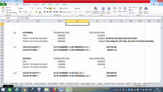 projects (Autosaved) (Autosaved) (Autosaved) - Microsoft Excel (Product Activation Failed) Data Review View Add-Ins File Home