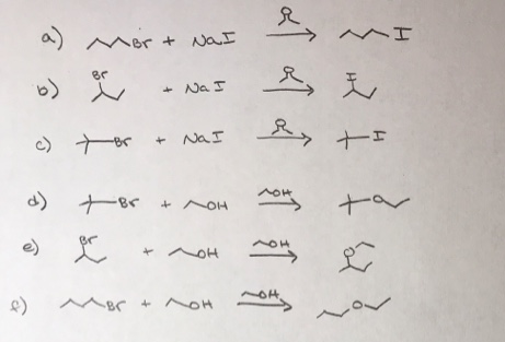 a) Mer + nar ؟ (ها دانه - ८) - + ar ___d) +ge + MOH ___ ^H १) mgc + MOH N रा ov