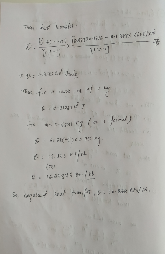 This heat transfer - 1:379X•66683x18 @ 11:4) - 1-32) TS-273X0:1716 - 80 = 0.3125 X 10 Tonleen alloca Thus, for a massim of tr