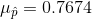 Mp= 0.7674