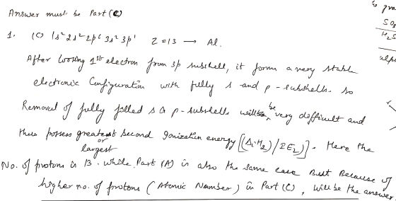 Answer musl be Part () 2 Al 213 lpe 1s electranrm sp ubihelt, it form AHer lotay ectronde Cutyuratin Aubahalla A and Cantruak