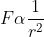 F \alpha \frac{1}{r^2}
