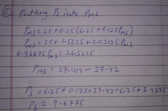 6 Putting Point PNS PNS=25+0.25(6.25 +0/25Pms) las = 25+ 1.5625+0.03125 PNS 0.96875 245 = 26.5625 PNS = 27:419 ~ 27:42 6257 0