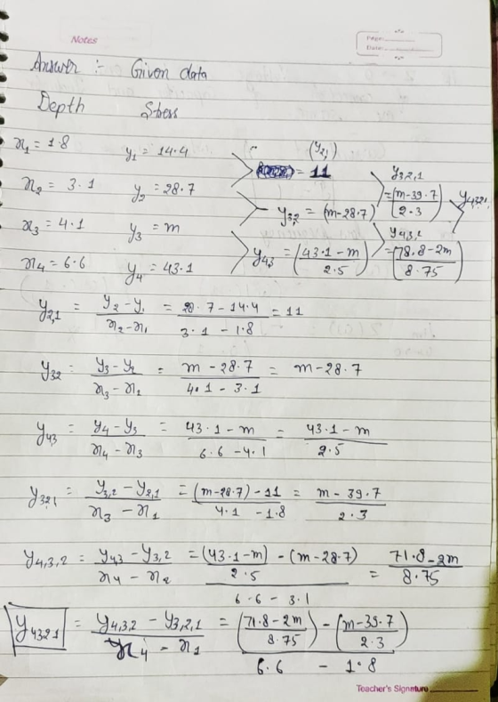 Notes Page Date dewer i Givon data Depth Stress 18 AARDP)-14 - 3.4 -28.7 321 (m-39.7 D m-२४.२) (२.3 13 24.1 an ५43 | 43-1-m 1