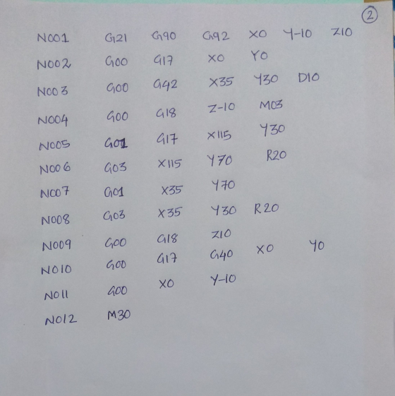 2 Nool 690 G21 G92 210 XO 4-10 Goo N002 хо 412 DIO 430 942 Goo X35 NOO 3 Z-10 MOS G18 400 N004 430 917 X 115 N005 Gol R2o Y70