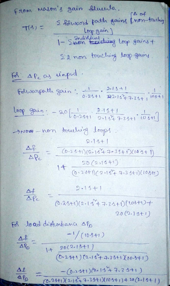 from masons gain TIS - E folward foluenta. sa of path gains (non-touchir TA) - Loop gain) i-Sindir dual ching loop gains & (