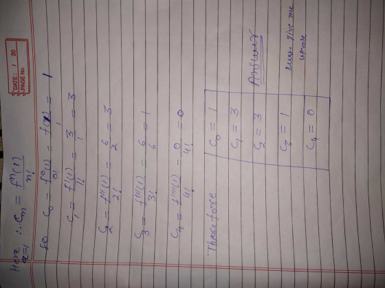 Here 42=1 (1 Juf = ... TDATE: / 20 PAGE No in നം F fe co fon 10 3 1! f (1) 6 A 3 2! uto 31 £(1) in 41 Therefore S G = = 3 G