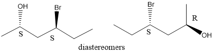 de ve он diastereomers