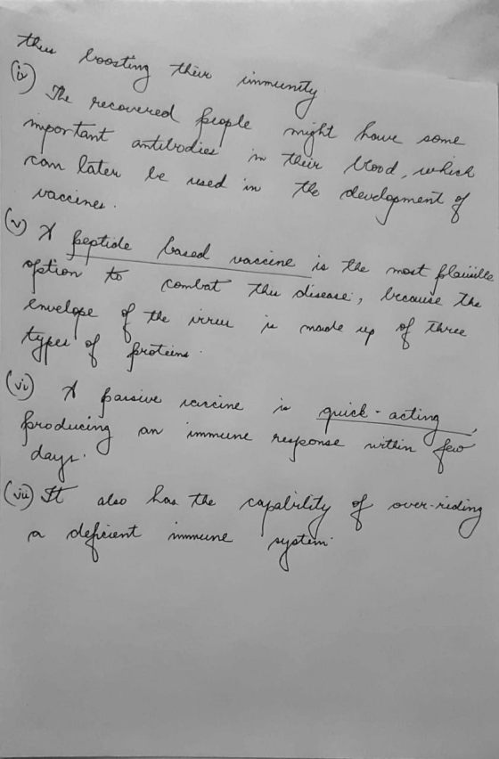 then boosting their immunity The recovered people might have some important antibodies in their bood, which can later be used