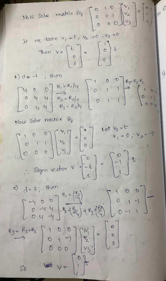 ,匕 Now Solve rrahix agen vecto 2