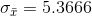 0 = 5.3666